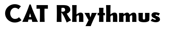 CAT Rhythmus font preview